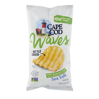 Cape Cod Waves Potato Chips Sea Salt 40% Reduced Fat (7.5 oz.)