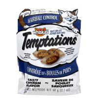 Whiskas Temptations Hairball Control Chicken Flavor (2.1 oz.)