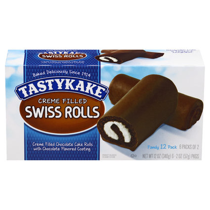 TASTYKAKE Creme Filled Swiss Rolls (6 packs of 2/12 oz. box)