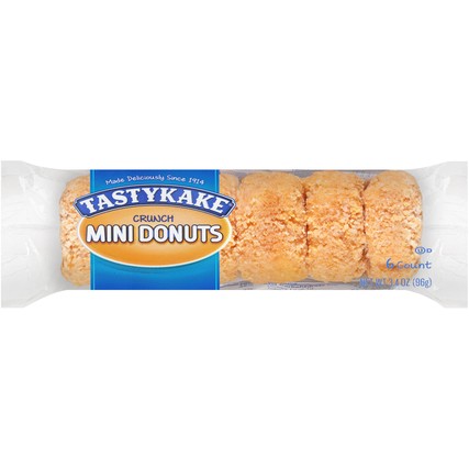 TASTYKAKE Crunch Mini Donuts (6 count/3.4 oz. sleeve)