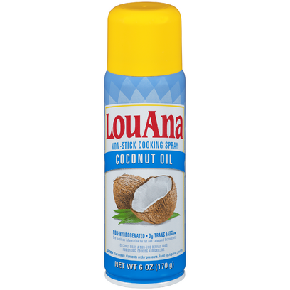 LouAna Coconut Oil Non-Stick Cooking Spray (6 oz. Aerosol Can)