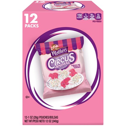 Mother's Animal Crackers 12 Packs (12 oz. box/1 oz. bags)