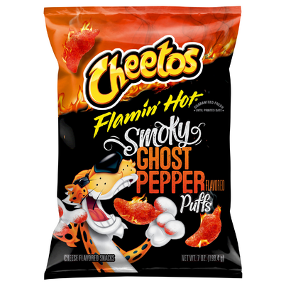 Cheetos Flamin' Hot Smoky Ghost Pepper Flavored Puffs (7 oz. bag)
