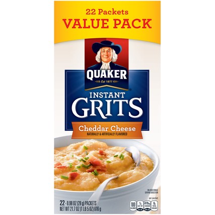 Quaker Instant Grits Cheddar Cheese Value Pack (22 count)