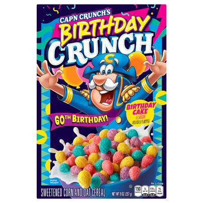 Cap'n Crunch's Birthday Crunch Birthday Cake Flavor Cereal (9 oz.)