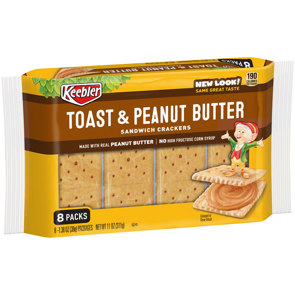 Keebler Toast & Peanut Butter Sandwich Cookies (8 packs/11 oz.)