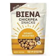 BIENA Chickpea Snacks Honey Roasted (5 oz. pouch)
