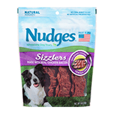 Nudges Wholesome Dog Treats Sizzlers Made w/ Real Chicken Bacon (10 oz. Bag)