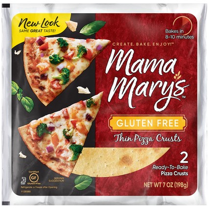 Mama Mary's Gluten Free Thin Pizza Crusts (2 count/7 oz. pack)