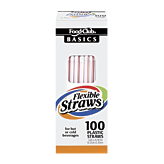 Generic Brand Flexible Straws (100 count)