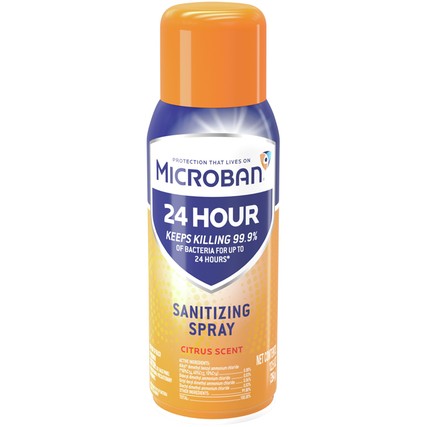 Microban 24 Hour Disinfectant Sanitizing Spray Citrus Scent (12.5 oz. aerosol)