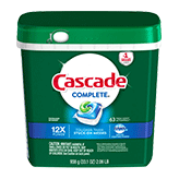 Cascade Complete Dawn Fresh Scent Action Pacs Dishwasher Detergent (63 count plastic container)