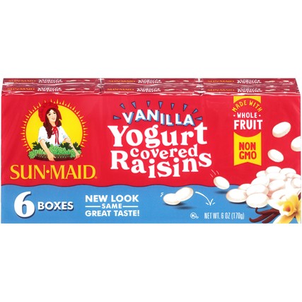 Sun-Maid Vanilla Yogurt Covered Raisins (6-1 oz. Boxes)