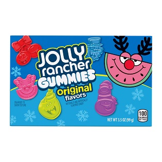 Jolly Rancher Gummies Holiday Original Flavors Candies (3.5 oz. theater box)