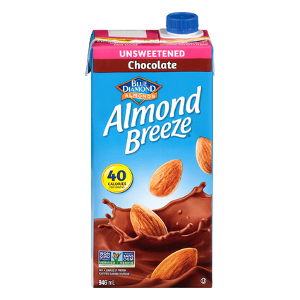Blue Diamond Almond Breeze Unsweetened Chocolate Beverage (32 oz.)