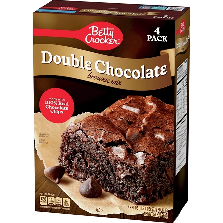 Betty Crocker Double Chocolate Brownie Mix (4 - 20 oz. pouches/5 lb. box)