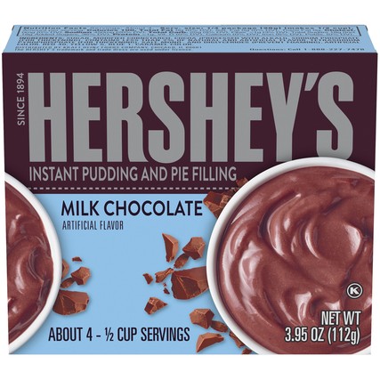 Hershey's Milk Chocolate Instant Pudding and Pie Filling (3.95 oz. Box)