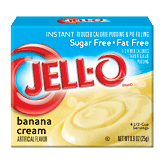 Jell-O Sugar Free Fat Free Instant Banana Cream Pudding (.9 oz.)