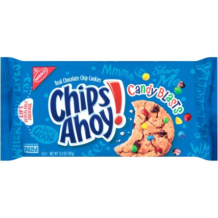 Nabisco Chips Ahoy! Candy Blasts Chocolate Chip Cookies (12.4 oz. Tray)