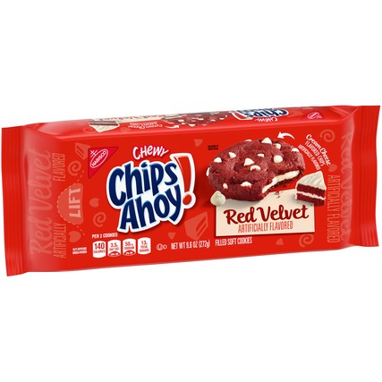 Nabisco Chips Ahoy! Chewy Red Velvet Filled Soft Cookies (9.6 oz.)