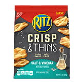 Nabisco Ritz Crisp & Thins Salt & Vinegar (7.1 oz. Bag)