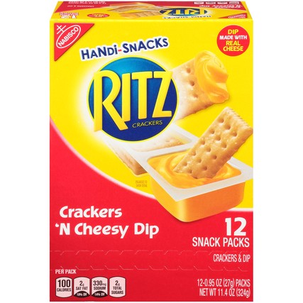 Kraft Handi-Snacks Ritz Crackers 'n Cheesy Dip (12 count)
