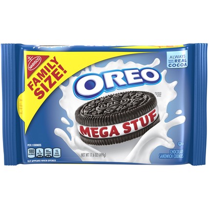 Nabisco Oreo Mega Stuf Cookies Family Size (17.6 oz.)