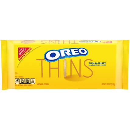 Nabisco Oreo Thins Golden Sandwich Cookies Family Size (13.1 oz.)