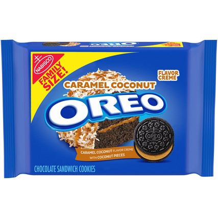 Nabisco Oreo Caramel Coconut Flavor Creme Sandwich Cookies (17 oz. Family Size Pack)