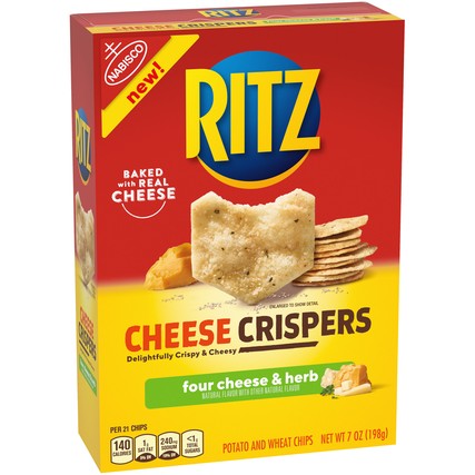 Nabisco Ritz Cheese Crispers Four Cheese & Herb Potato & Wheat Chips (7 oz. Box)