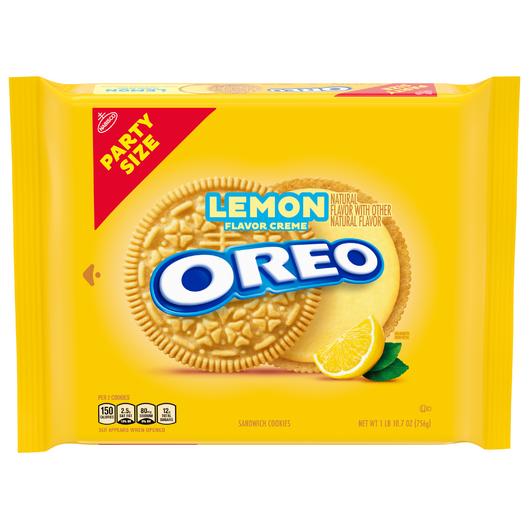 Nabisco Oreo Lemon Sandwich Cookies Party Size Pack (26.7 oz.)