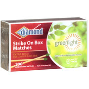 Diamond Greenlight Strike On Box Large Kitchen Matches (300 count box)