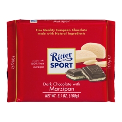Ritter Sport Dark Chocolate with Marzipan (3.5 oz. bar)