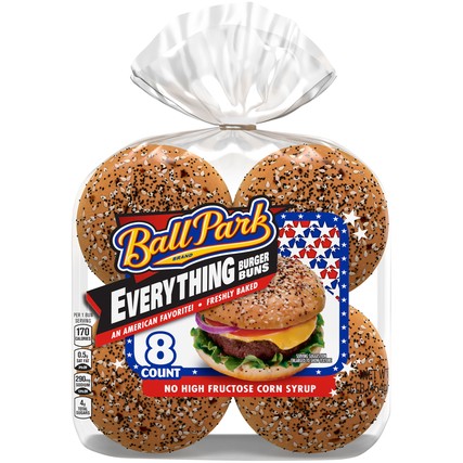 Ball Park Everything Hamburger Buns (8 count)