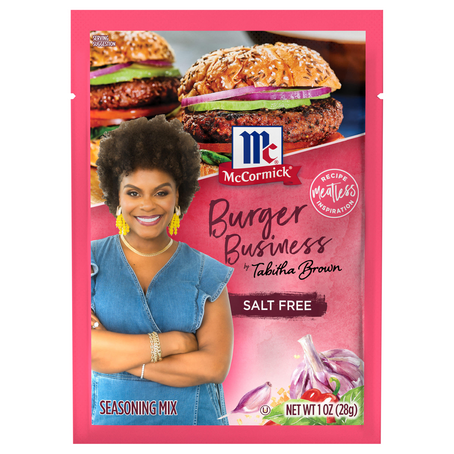 McCormick Burger Business by Tabitha Brown Salt Free Seasoning Mix Packet (1 oz.)