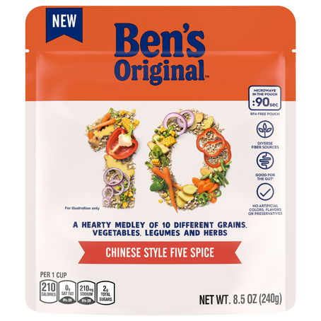 Ben's Original Chinese Style Five Spice 10 Medley Rice (8.5 oz. pouch)