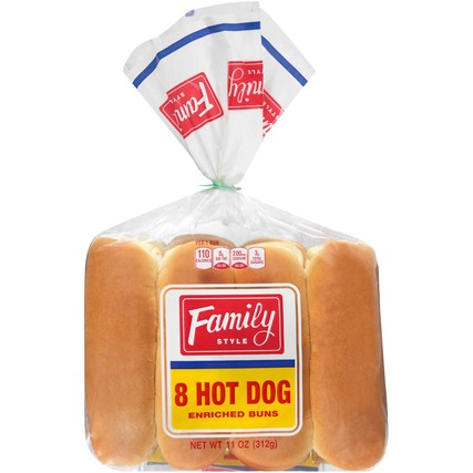 Any Brand of Hot Dog Buns (8 count)