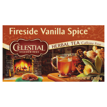 Celestial Seasonings Fireside Vanilla Spice Caffeine Free Herbal Tea Bags (20 count)
