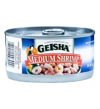 Geisha Medium Shrimp (7 oz. can)