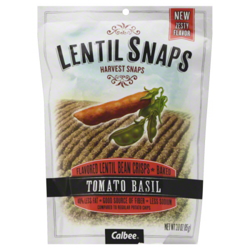 Calbee Lentil Snaps Tomato Basil (3 oz. pouch)