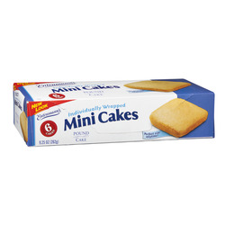 Entenmann's Minis Individually Wrapped Pound Cakes (6 count)
