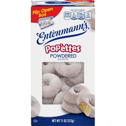 Entenmann's Pop'ettes Powdered Donuts (11 oz. box)