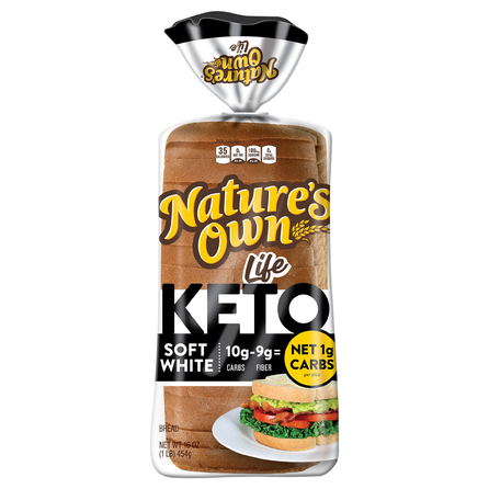 Nature's Own Life Keto Soft White Bread Net 1 g Carbs (16 oz.)
