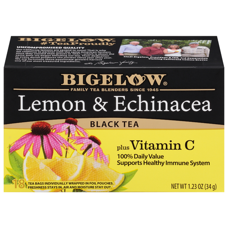 Bigelow Lemon & Echinacea Black Tea Plus Vitamin C (18 count)