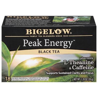 Bigelow Peak Energy Black Tea Bags (18 count)