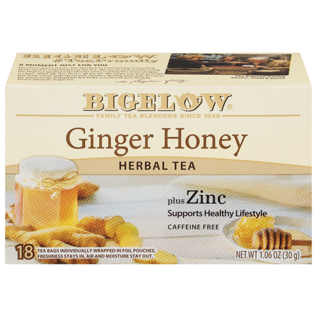 Bigelow Ginger Honey Herbal Tea (18 count)