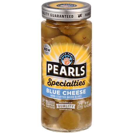 Pearls Specialties Blue Cheese Stuffed Spanish Queen Olives (6.7 oz. jar)