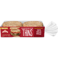 Arnold 100% Whole Wheat Sandwich Thins (6 count)
