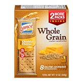 Lance Whole Grain Real Cheddar Cheese Crackers (8 pack/12 oz. box)