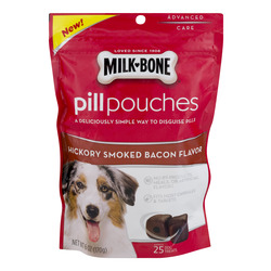 Milk-Bone Pill Pouches Hickory Smoked Bacon Flavor (25 count pouch)